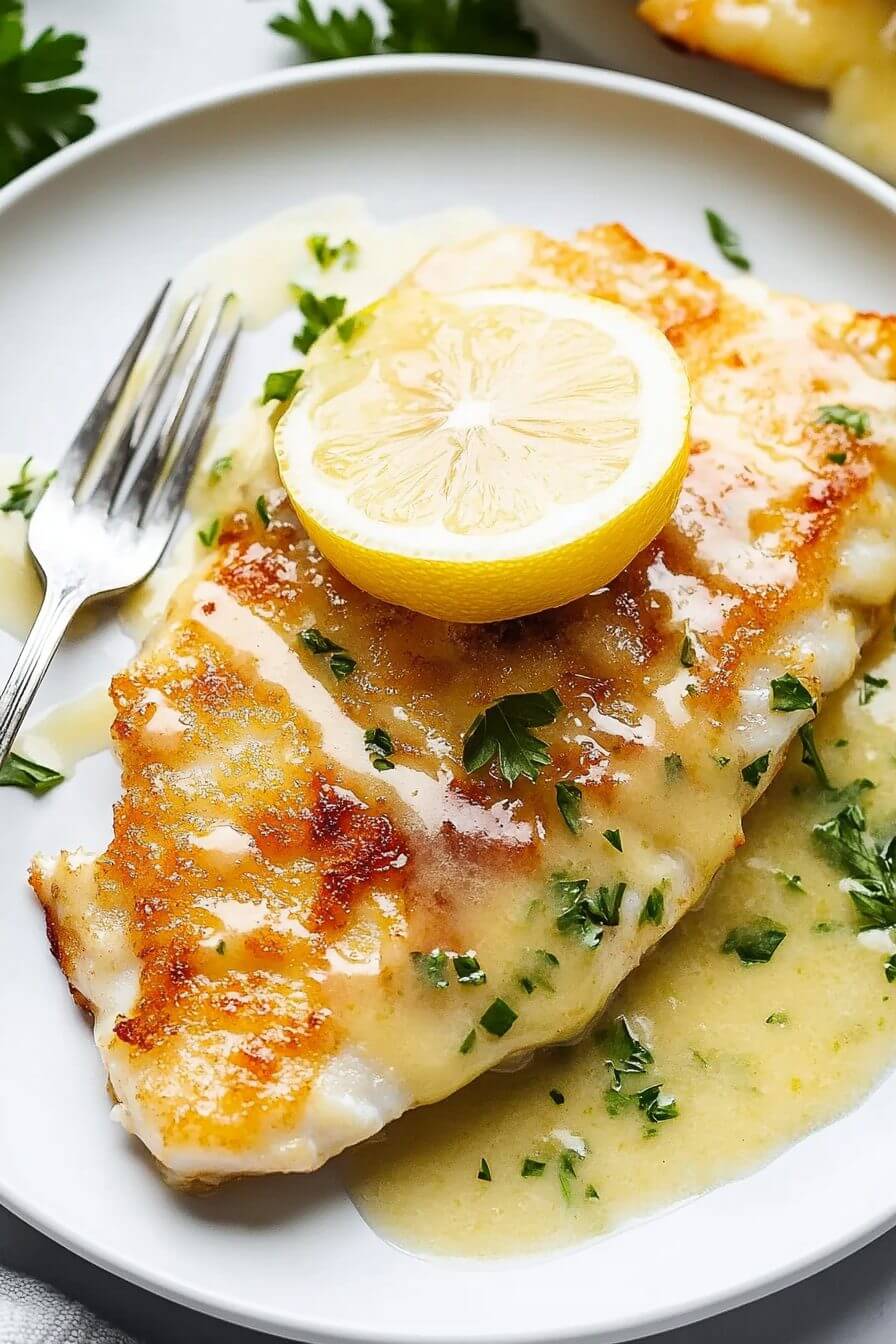 Pan-Fried Tilapia with Lemon Butter Sauce