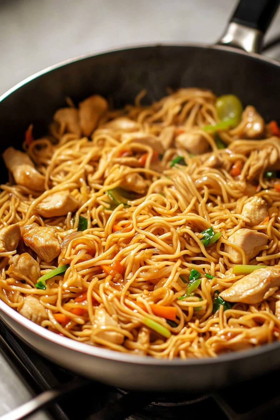 Homemade Chicken Chow Mein