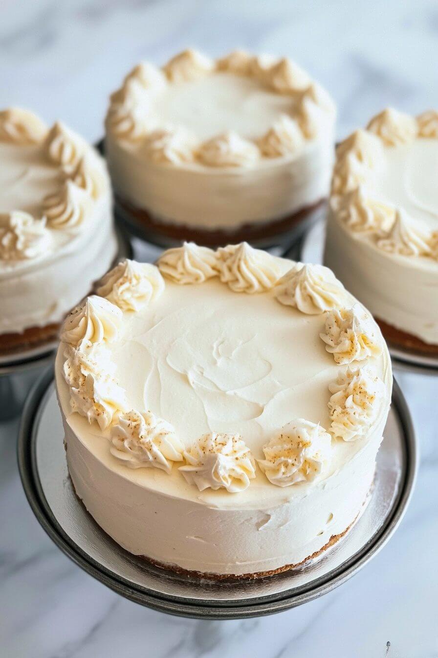 White Almond Wedding Cake
