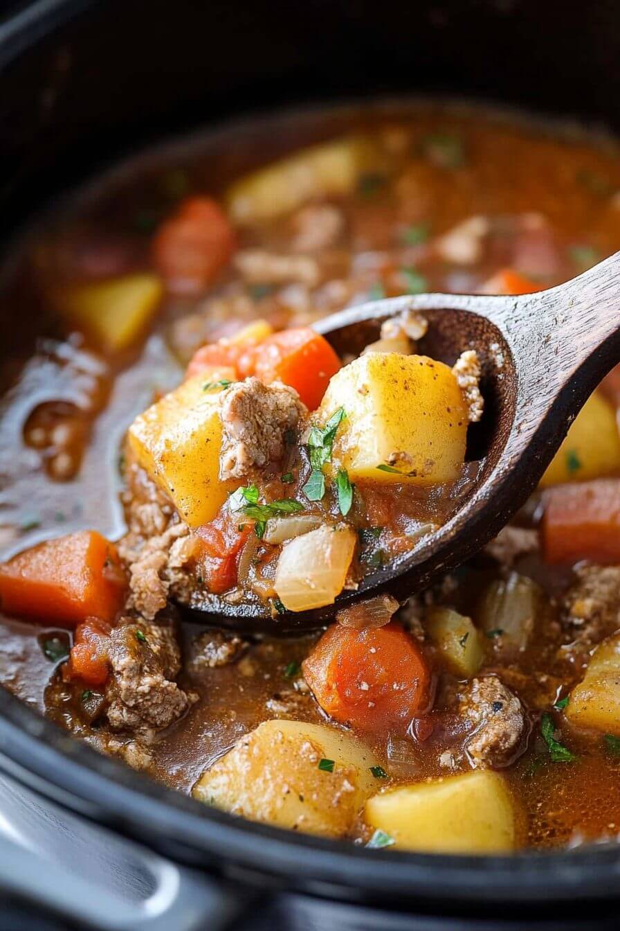 Slow Cooker Poor Man's Stew