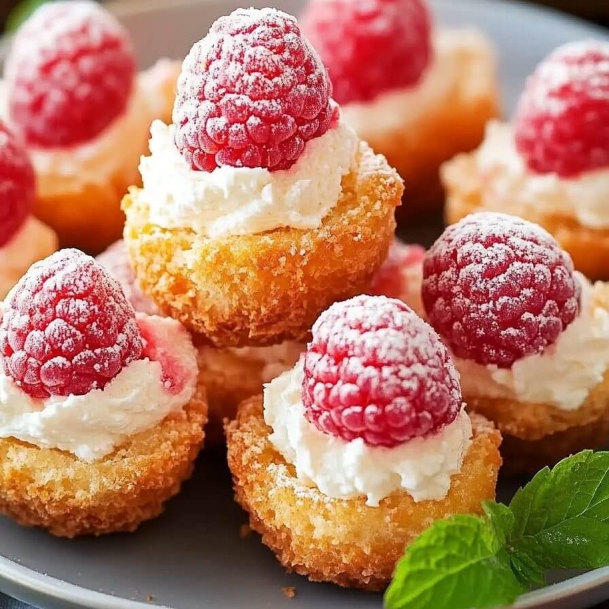Raspberry Cream Cheese Bites
