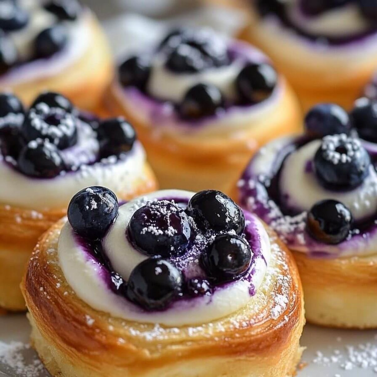 5-Ingredient Blueberry Cheesecake Rolls