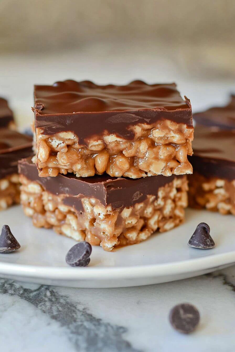 Glossy chocolate topping on treats