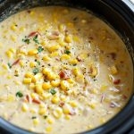 Slow Cooker Corn Chowder small bowl