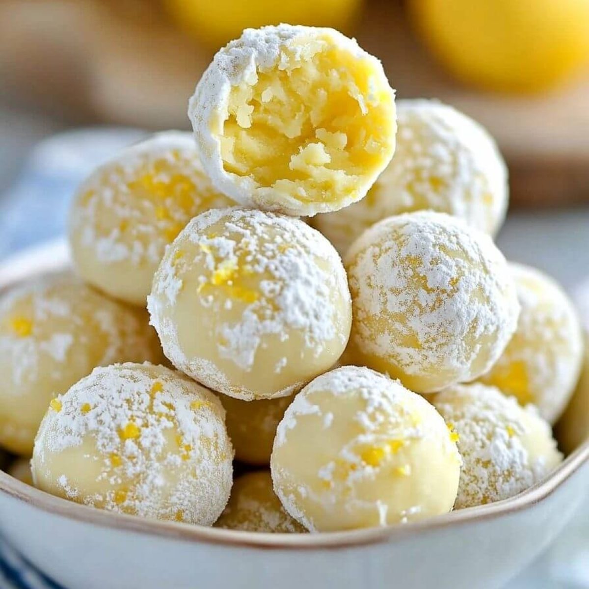 White Chocolate Lemon Truffles