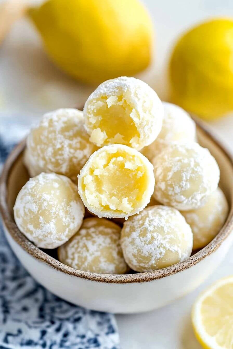 White Chocolate Lemon Truffles
