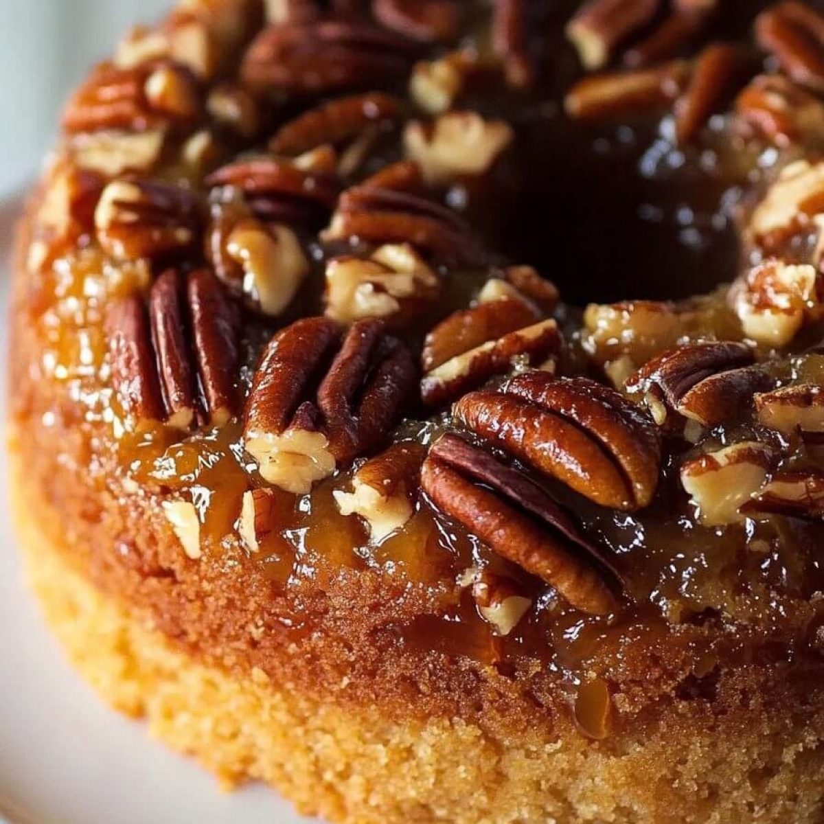 Pecan Upside Down Cake