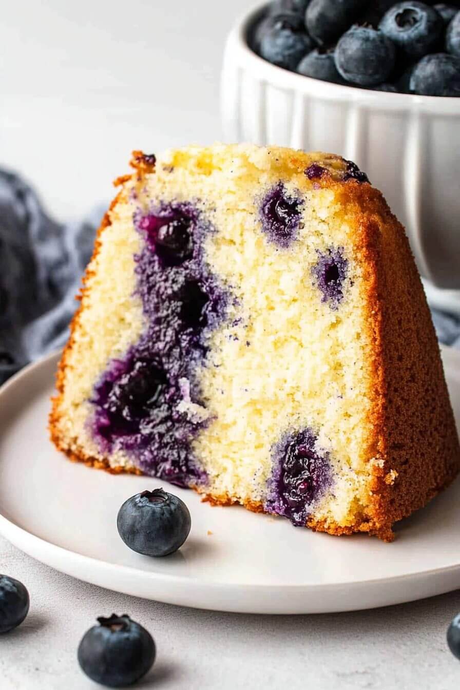 Blueberry Pound Cake