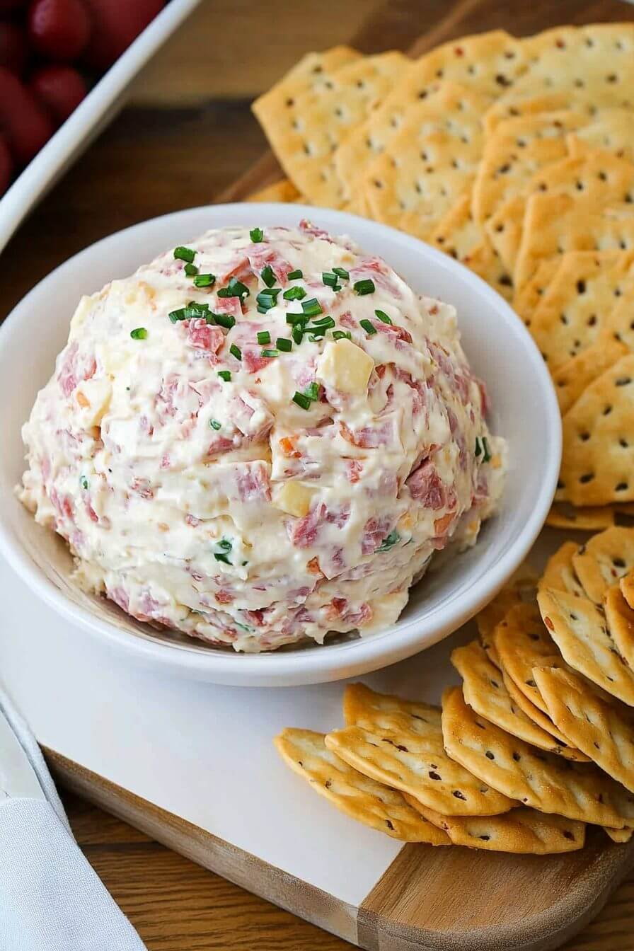 Creamed Chipped Beef Cheese Ball