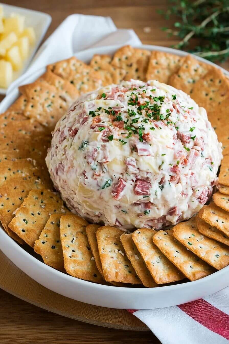 Creamed Chipped Beef Cheese Ball
