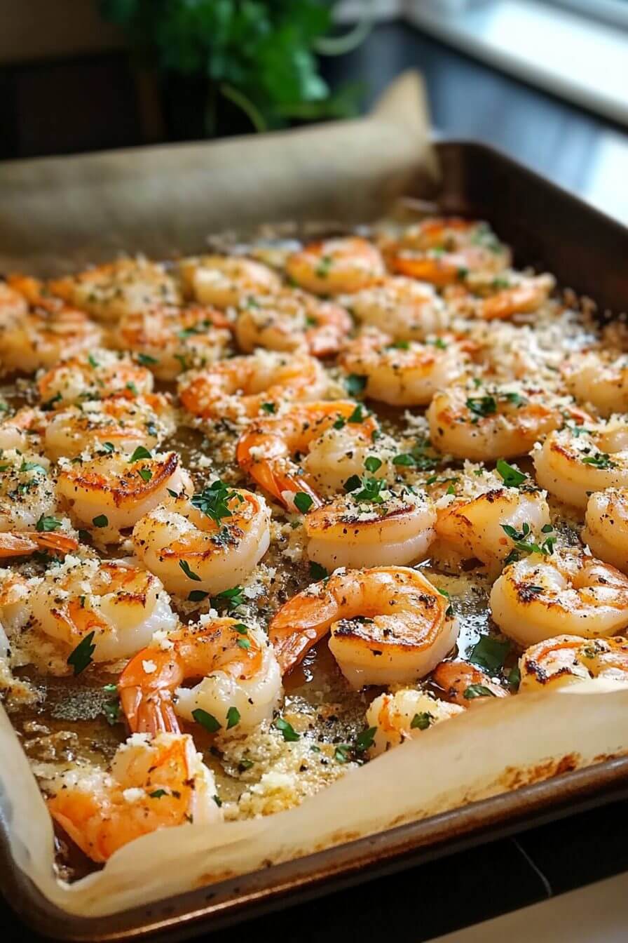 Garlic Parmesan Roasted Shrimp