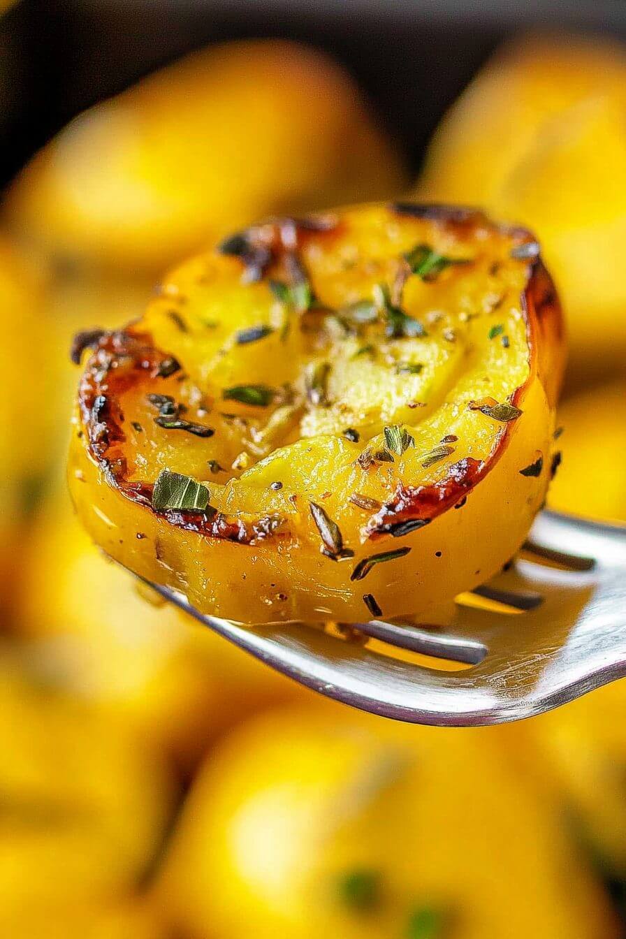 Platter of sautéed patty pan squash with Parmesan