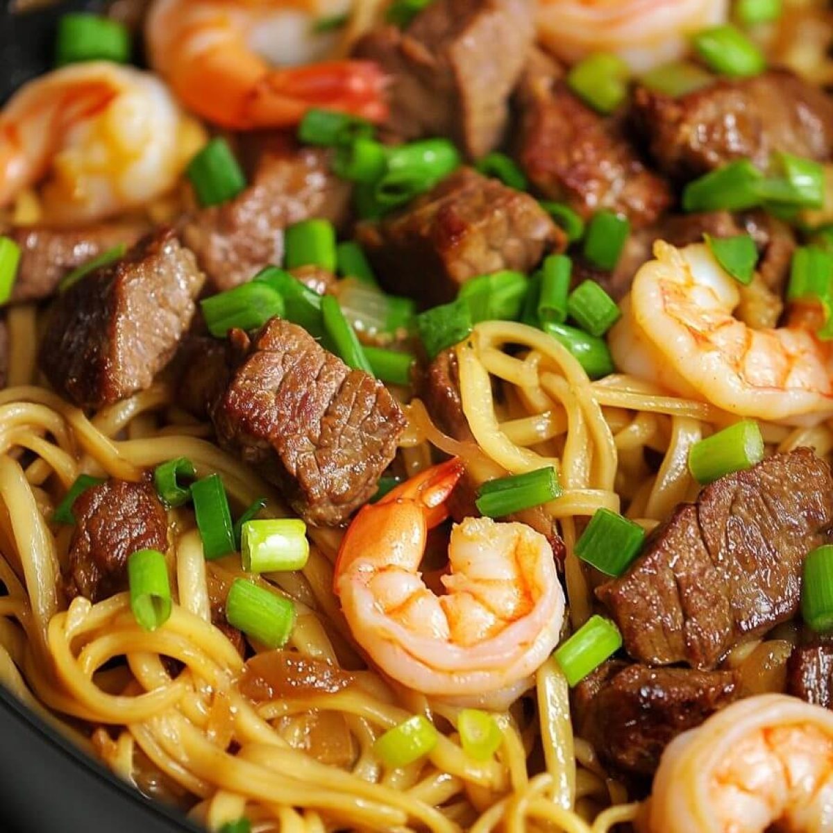 Shrimp & Teriyaki Steak Noodles