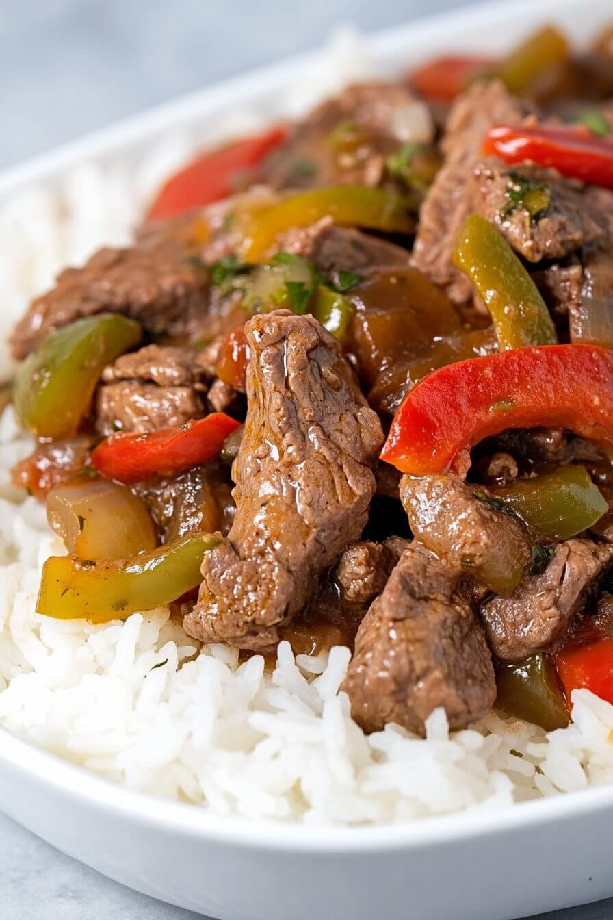 Slow Cooker Pepper Steak