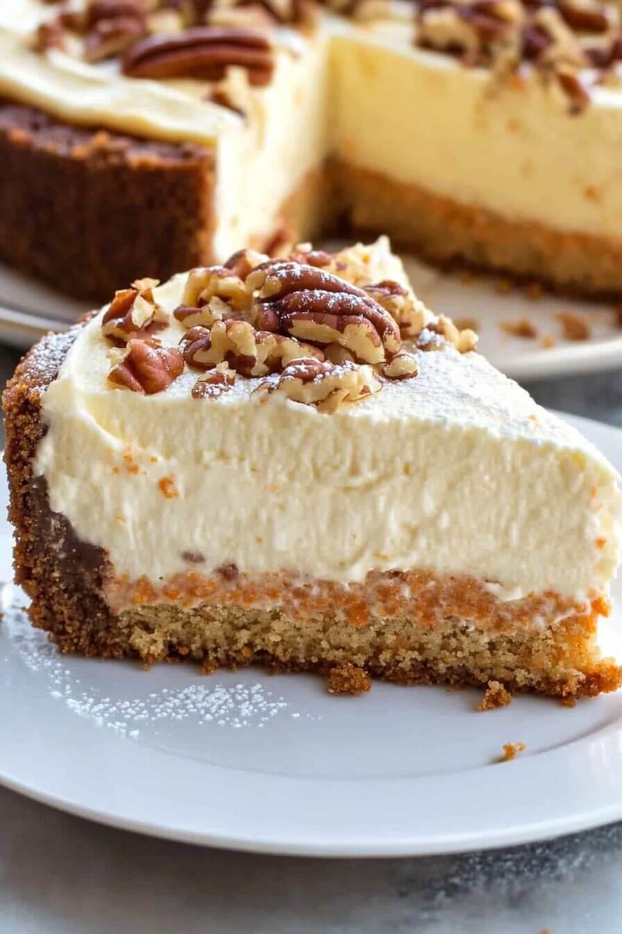Slice of Carrot Cake Cheesecake