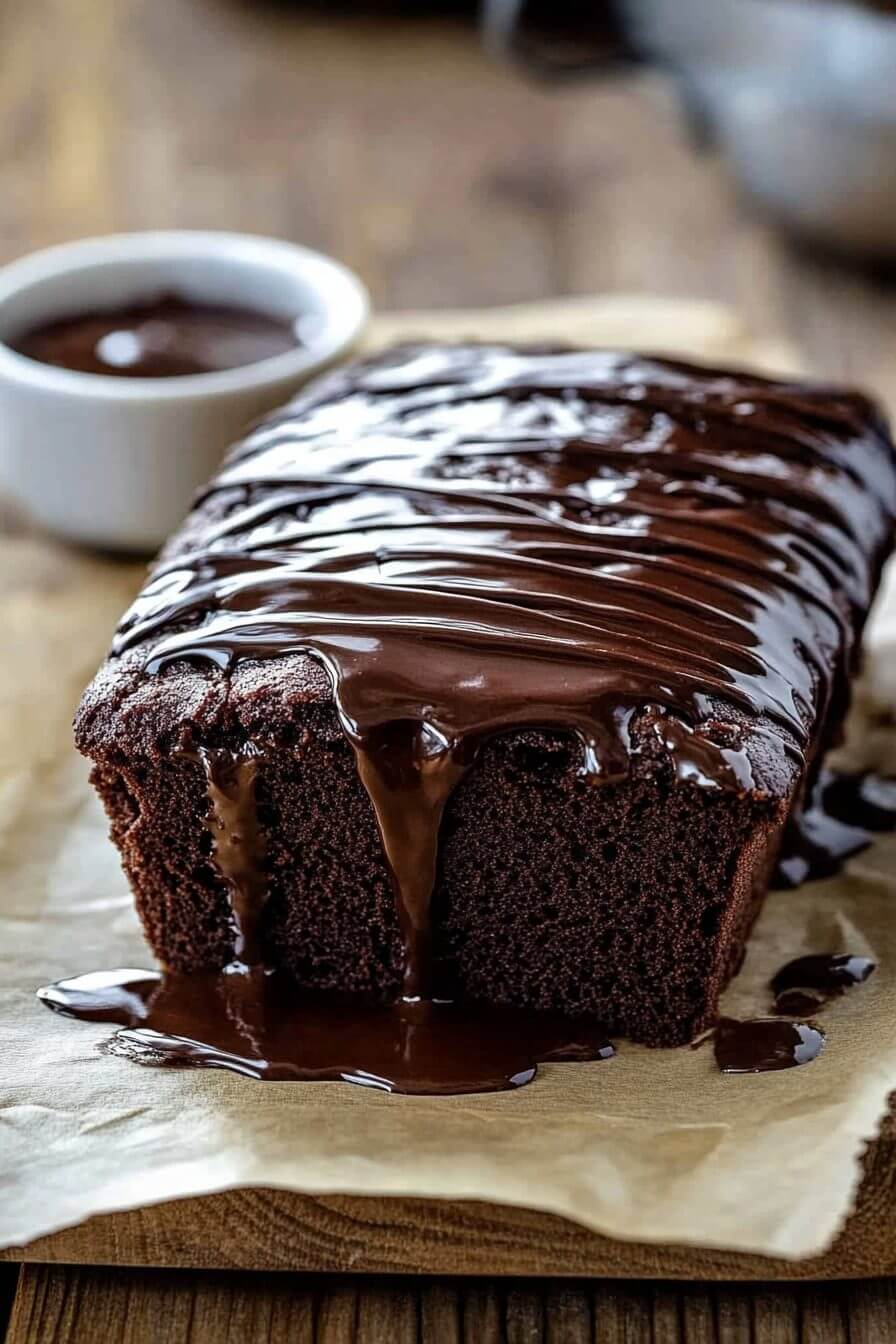 Hot Fudge Brownie Bread