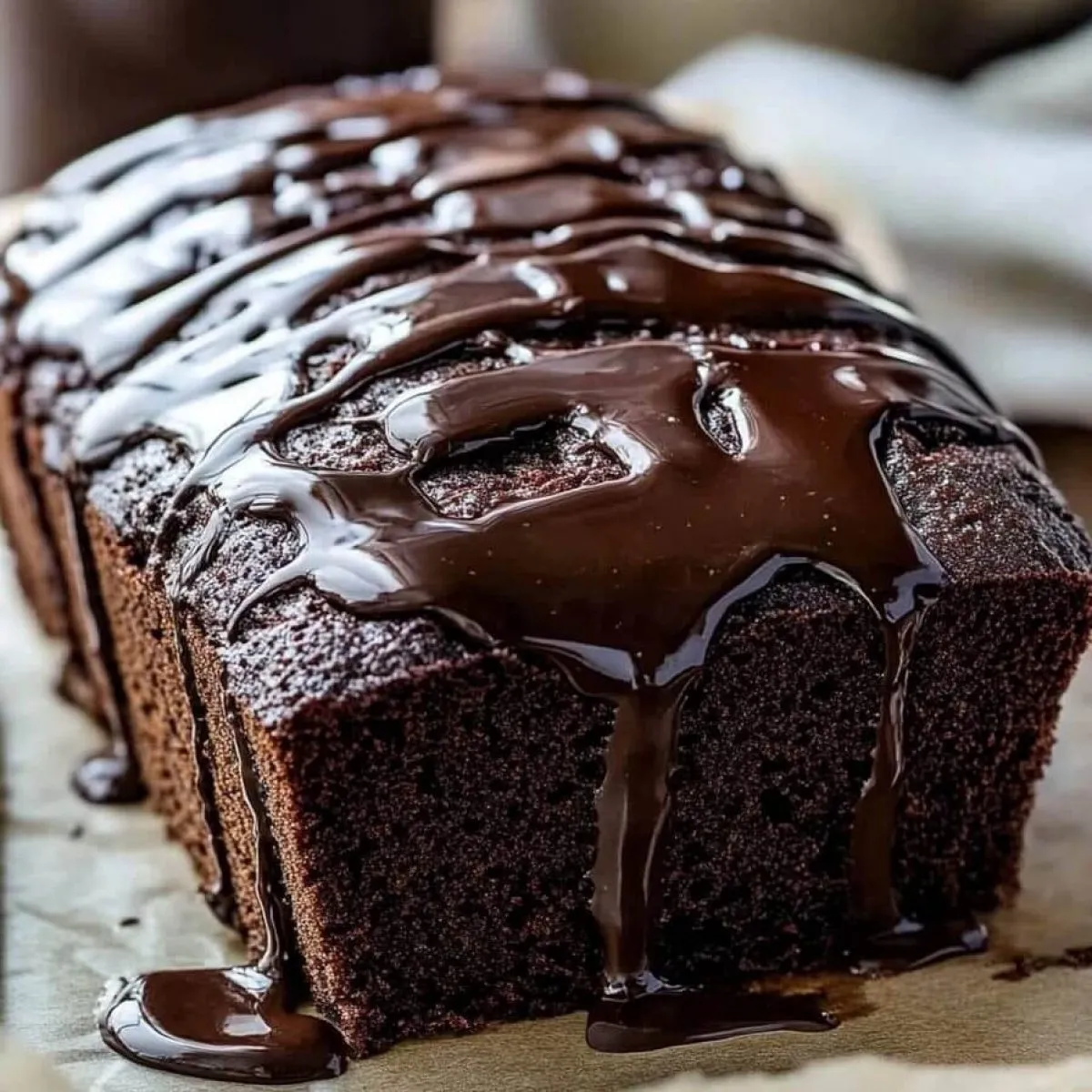 Hot Fudge Brownie Bread