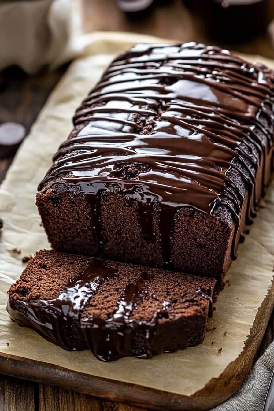 Hot Fudge Brownie Bread