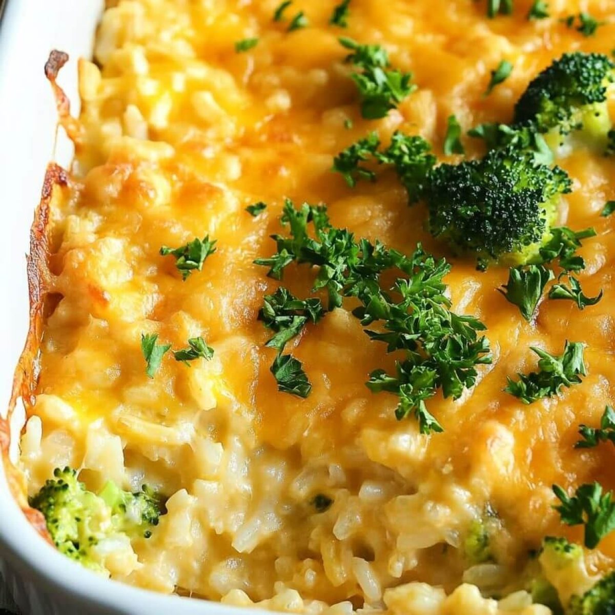 Broccoli Rice Cheese and Chicken Casserole