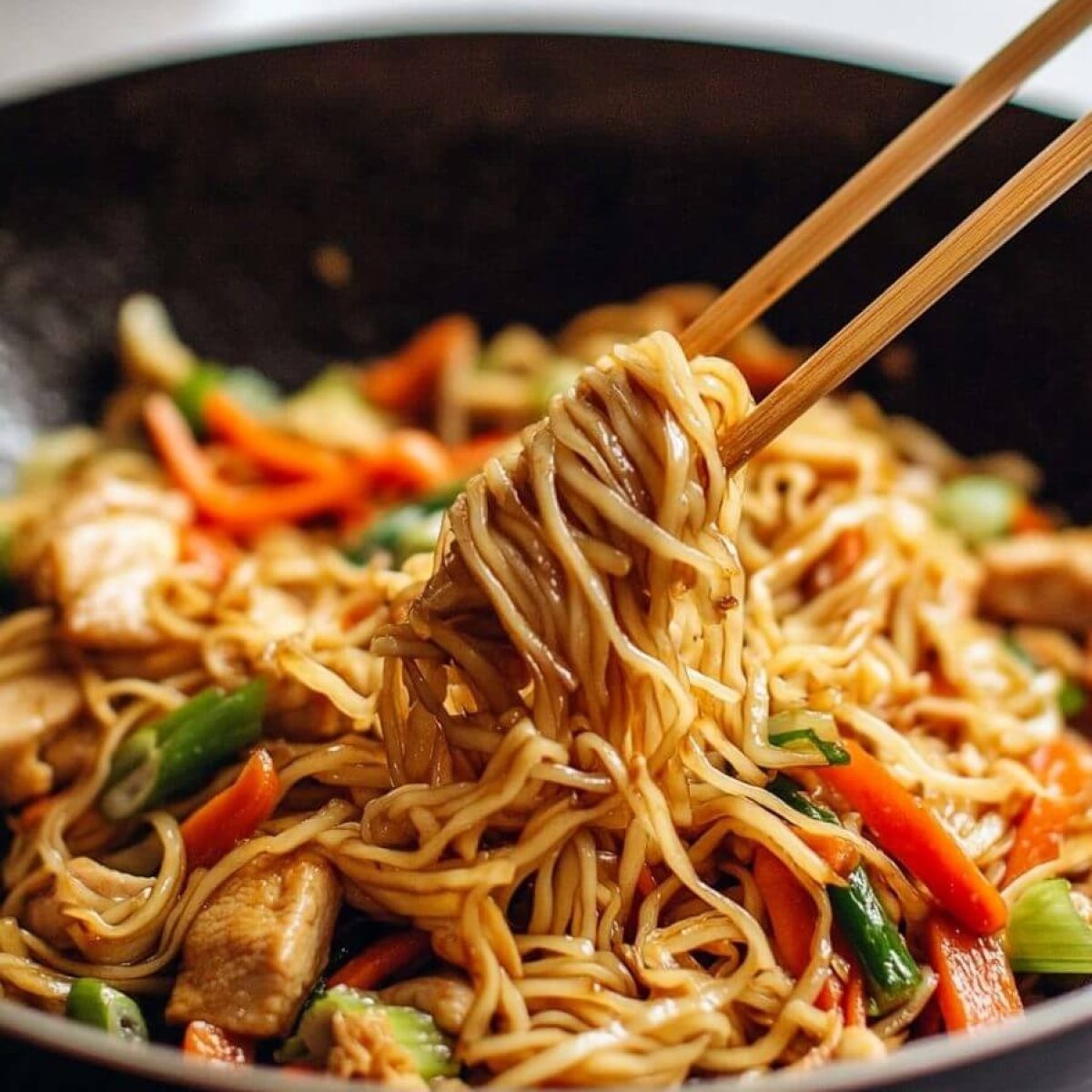 Chicken Chow Mein with Homemade Sauce