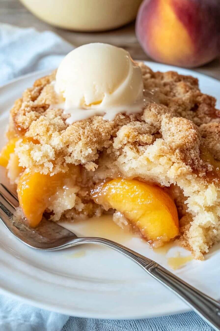 Southern Peach Crumb Cake
