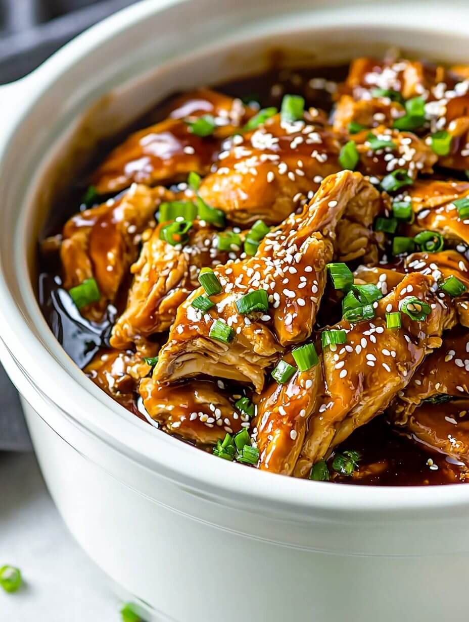 Slow cooker chicken teriyaki