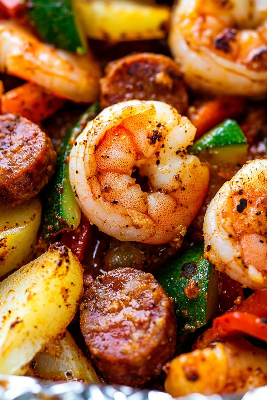 CAJUN SHRIMP IN FOIL