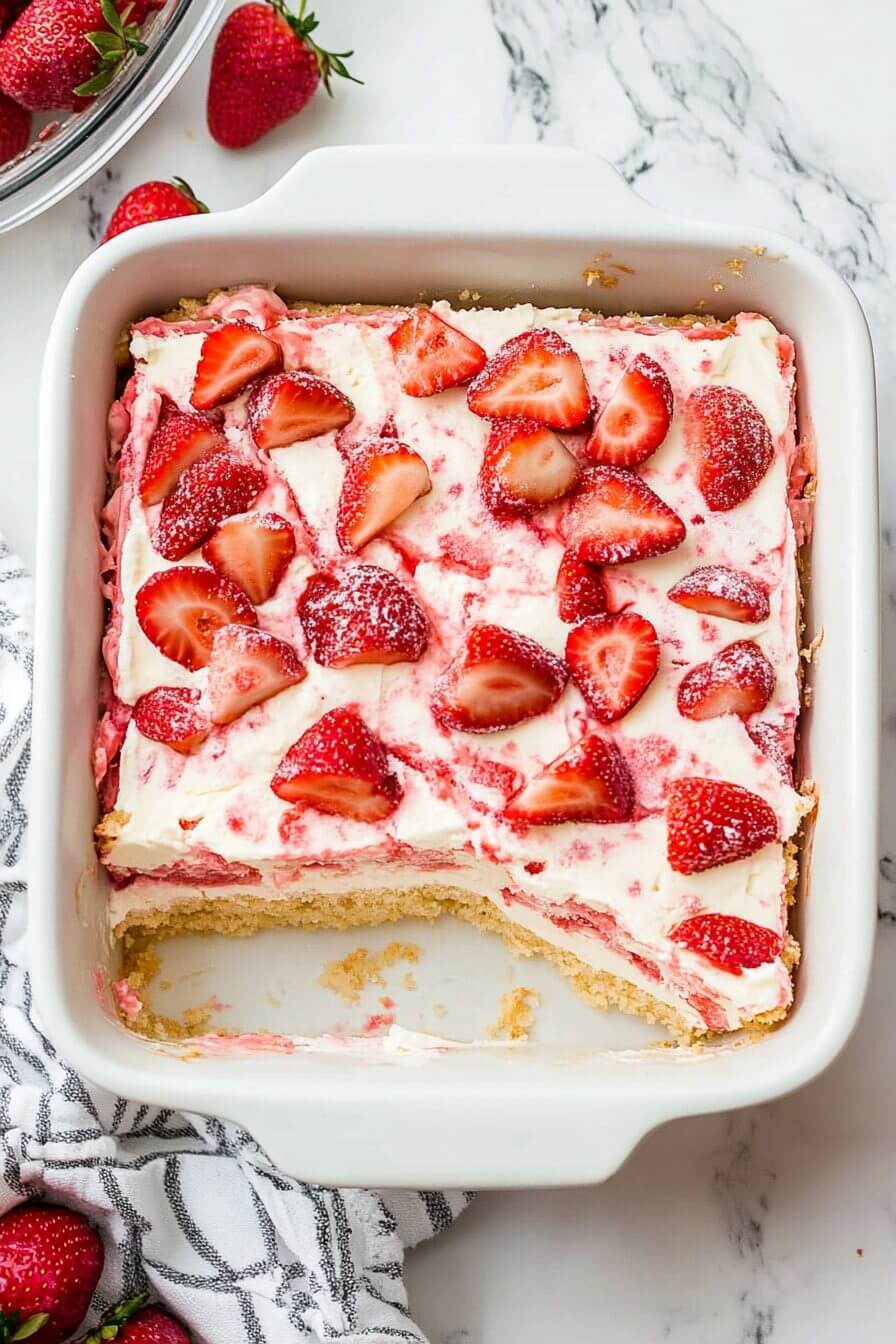 Strawberry Cream Cheese Icebox Cake