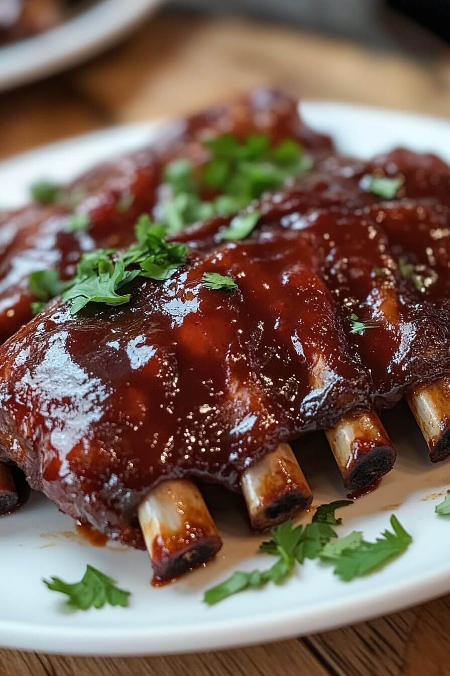 Slow Cooker Root Beef BBQ Pork Ribs
