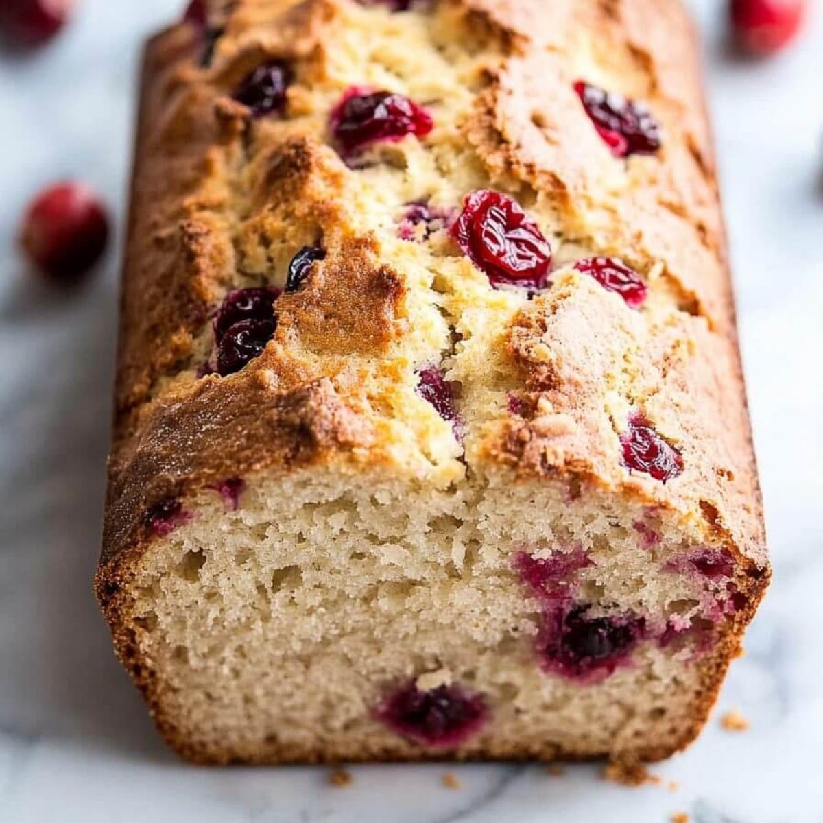 Cranberry Orange Bread with Simple Glaze
