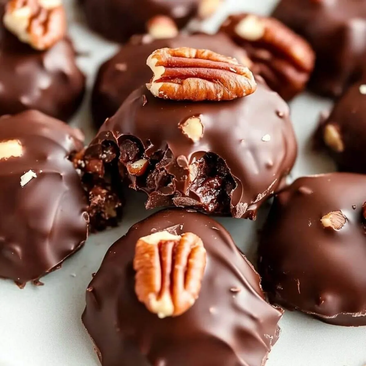 CHOCOLATE PECAN TURTLE CLUSTERS