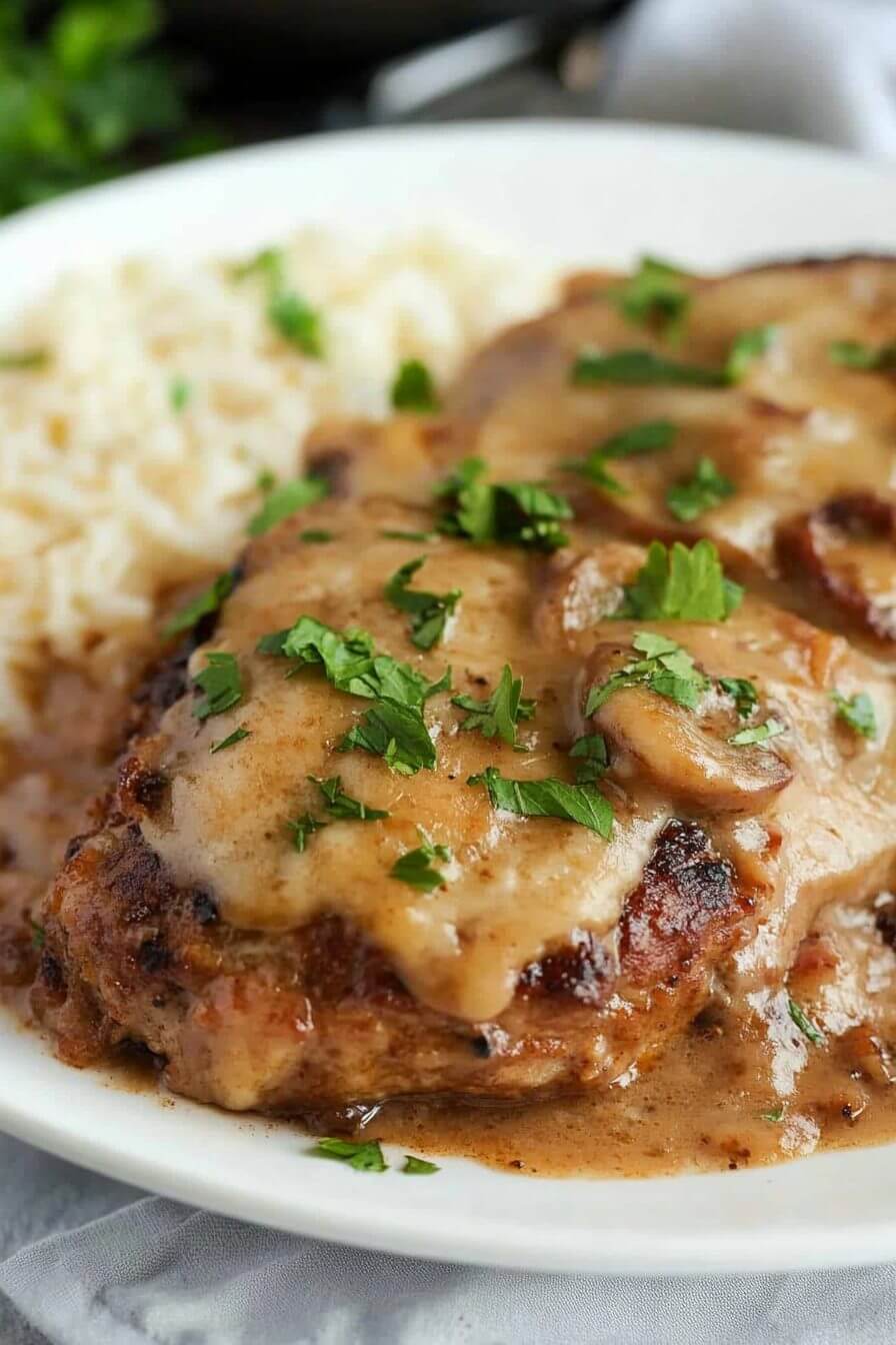 Smothered Baked Pork Chops