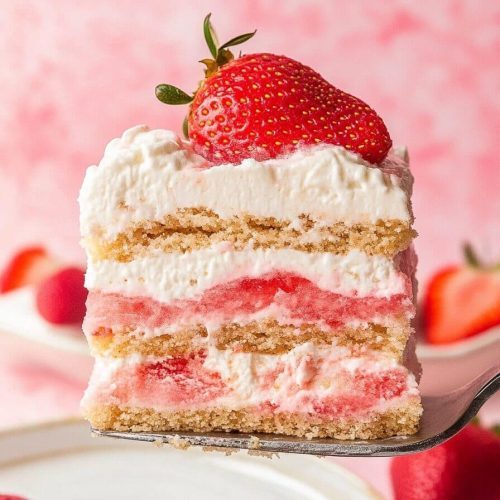 Strawberry Cream Cheese Icebox Cake
