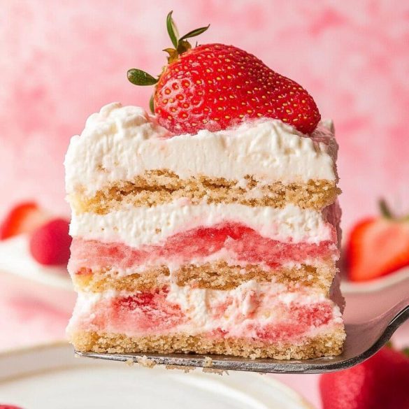 Strawberry Cream Cheese Icebox Cake