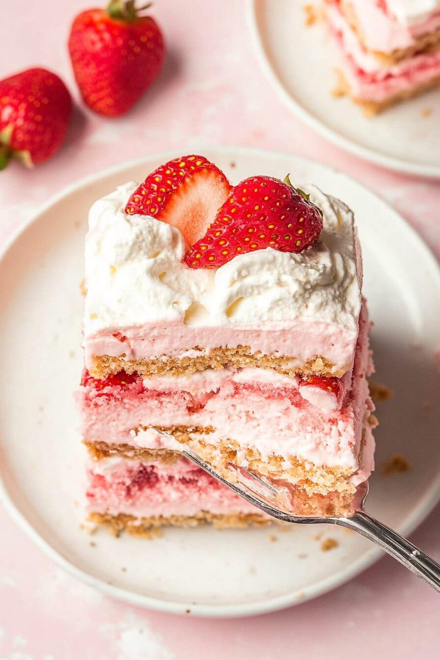Strawberry Cream Cheese Icebox Cake