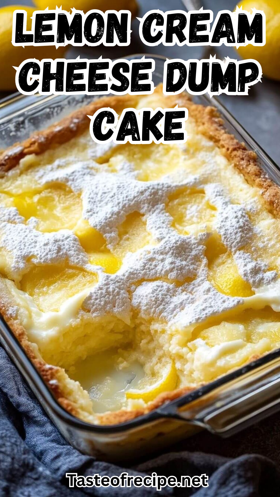 4-Ingredient Lemon Cream Cheese Dump Cake 4-Ingredient Lemon Cream Cheese Dump Cake