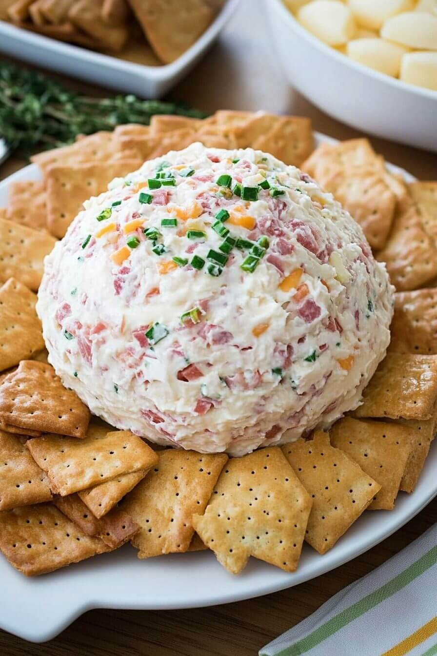 Creamed Chipped Beef Cheese Ball
