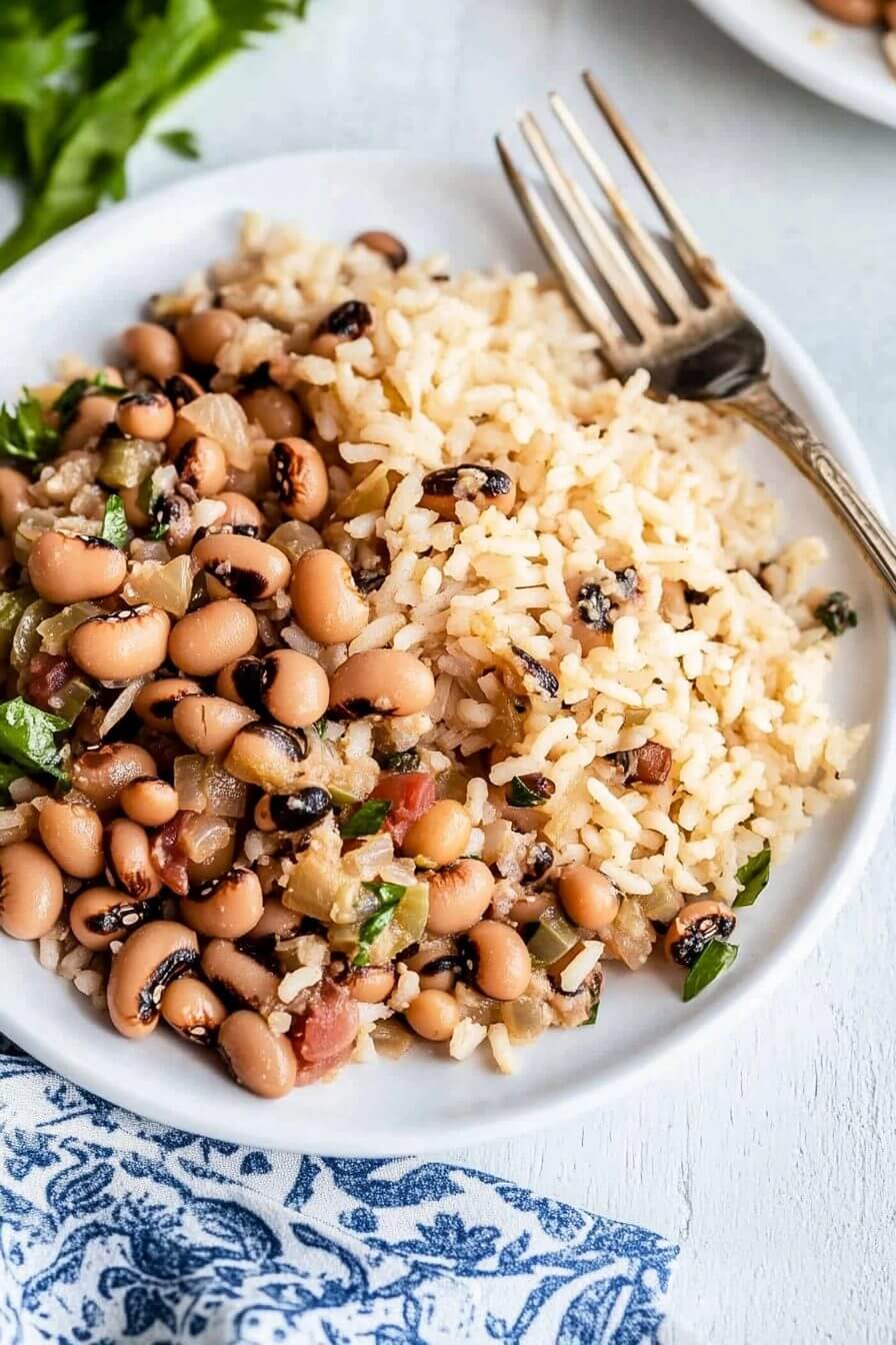 Slow Cooker Black-Eyed Peas with Bacon
