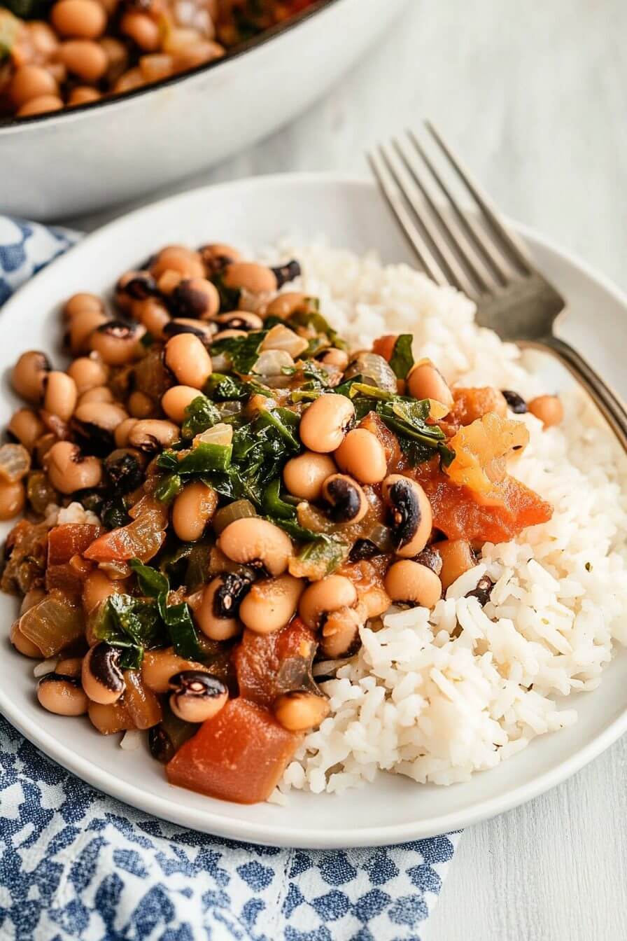 Slow Cooker Black-Eyed Peas with Bacon