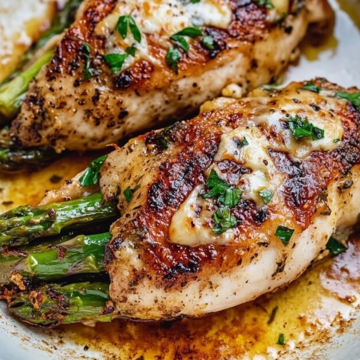 Asparagus Stuffed Chicken Breast