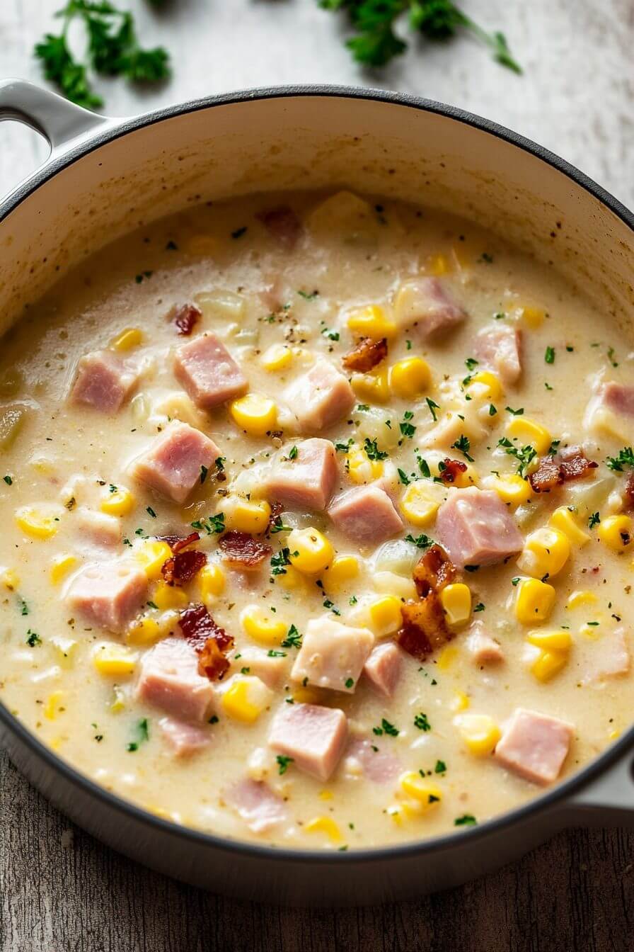 Ham and Potato Corn Chowder