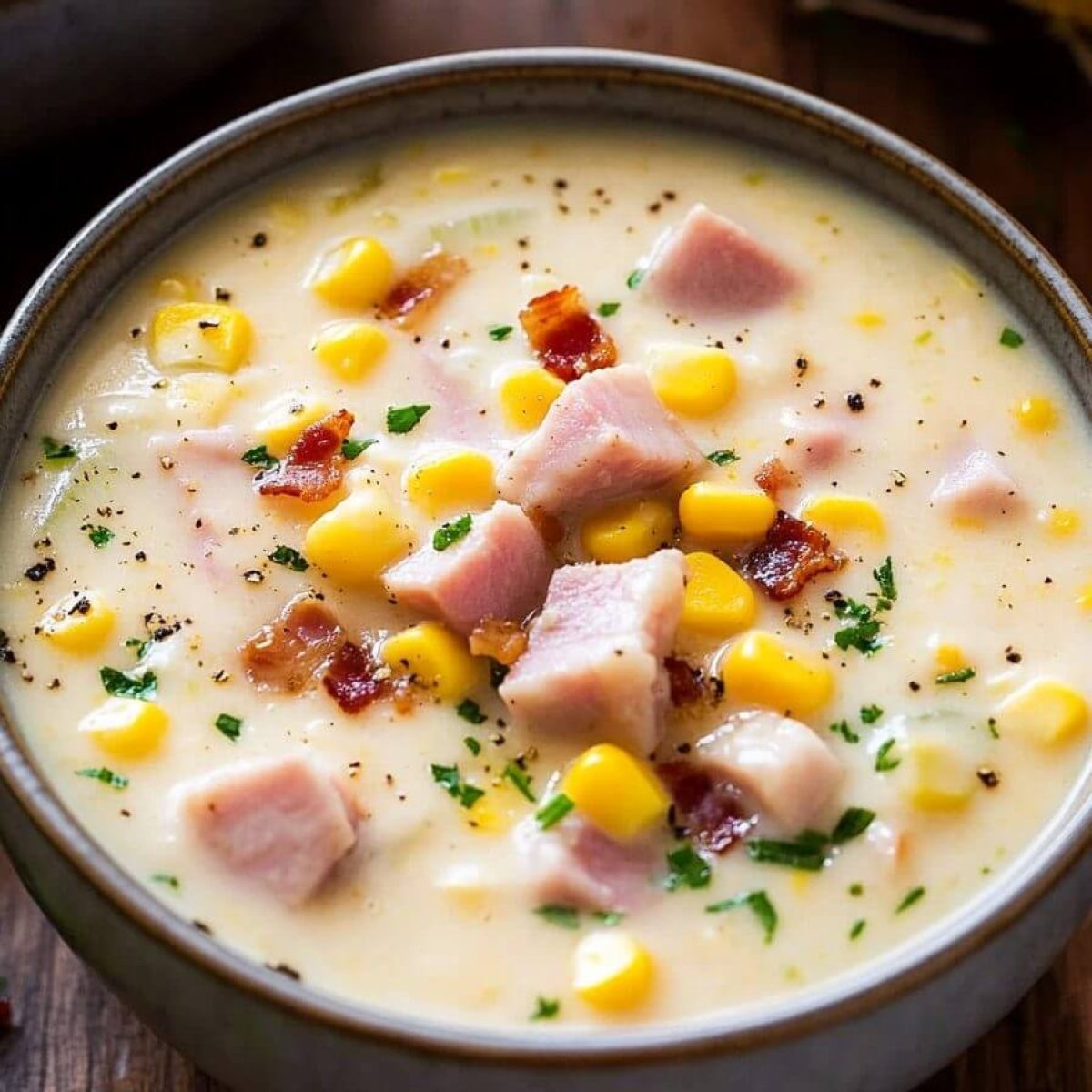 Ham and Potato Corn Chowder