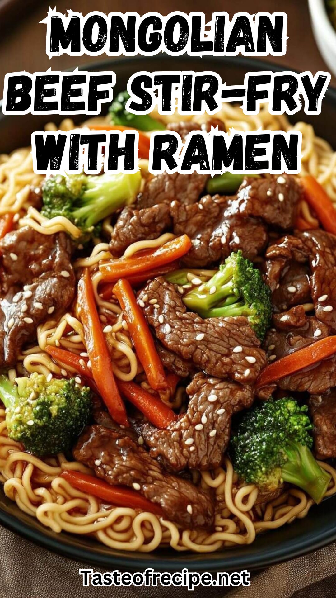 Mongolian Beef Stir-Fry with Ramen Recipe Mongolian Beef Stir-Fry with Ramen Recipe
