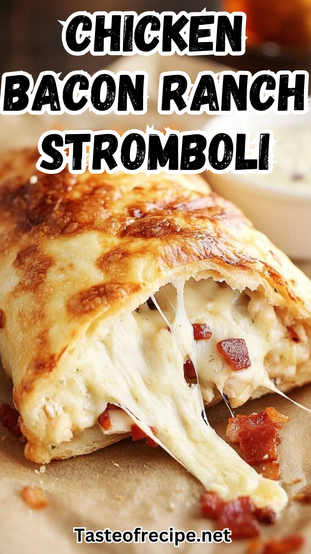 Chicken Bacon Ranch Stromboli Chicken Bacon Ranch Stromboli