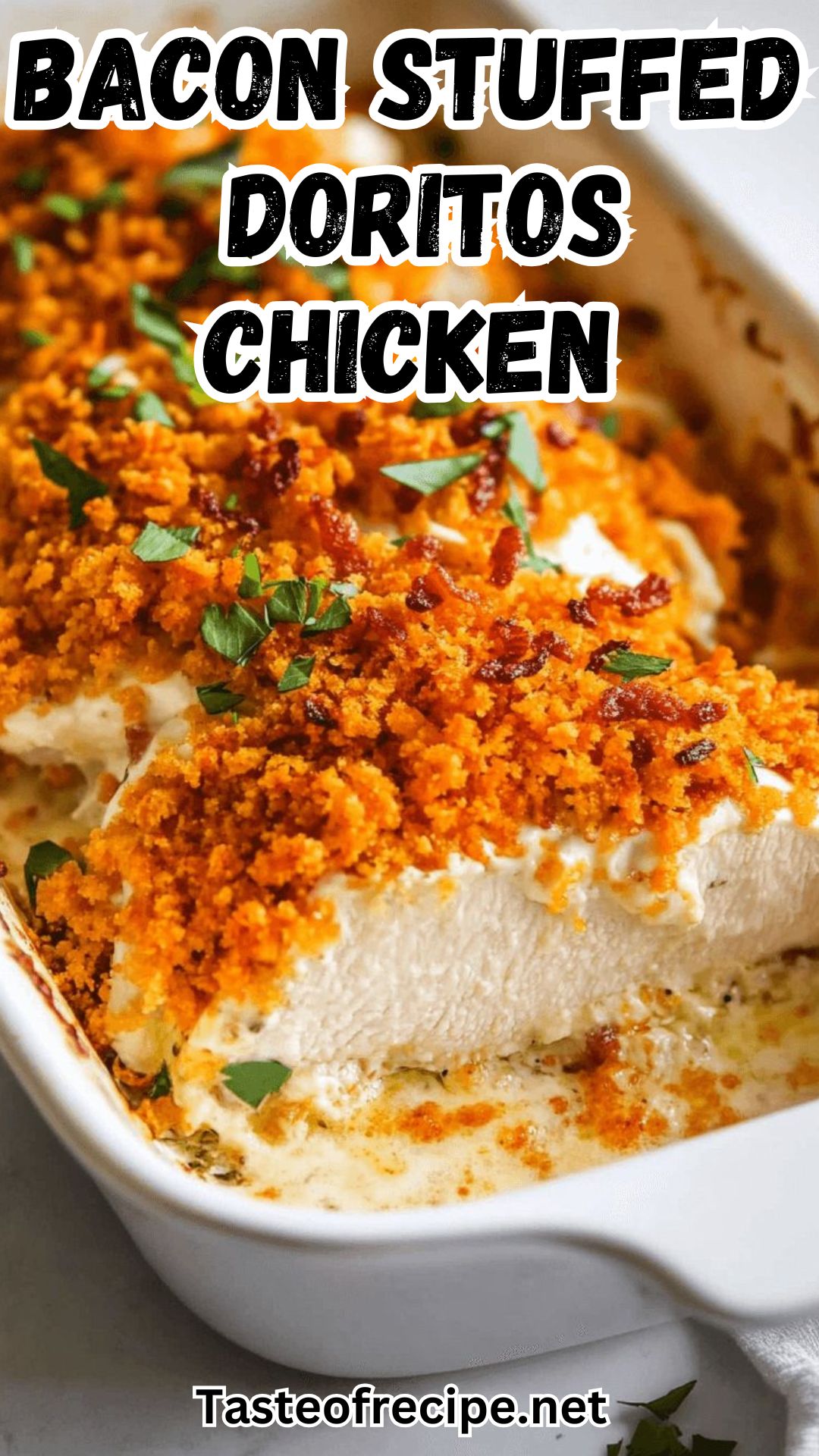 Cream Cheese and Bacon Stuffed Doritos Chicken Cream Cheese and Bacon Stuffed Doritos Chicken