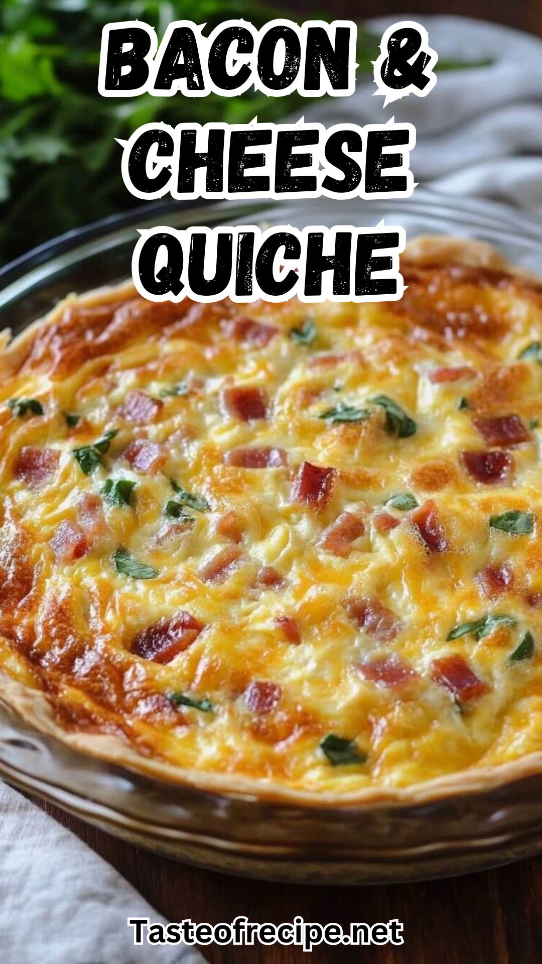 Homestyle Bacon and Cheese Quiche Homestyle Bacon and Cheese Quiche