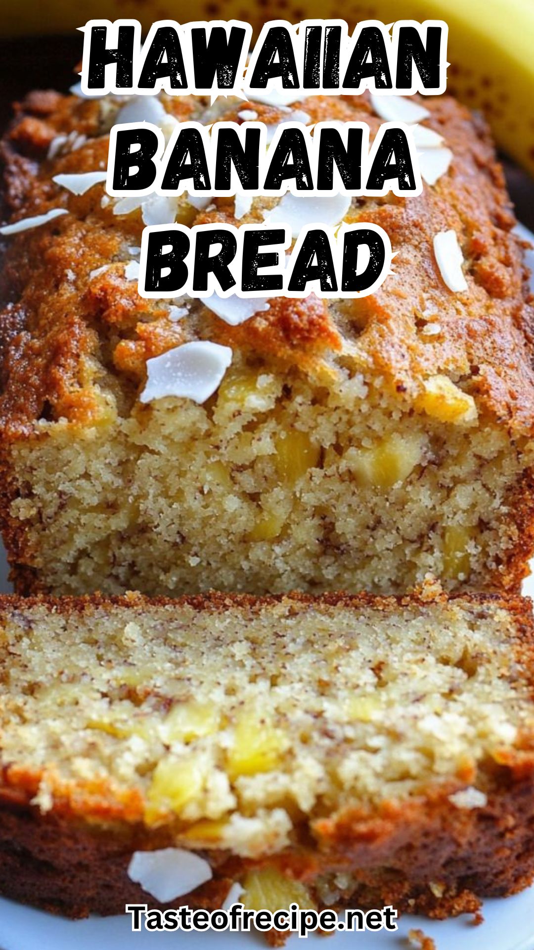 Hawaiian Banana Bread with Pineapple, Coconut & Macadamia Nuts Hawaiian Banana Bread with Pineapple, Coconut & Macadamia Nuts