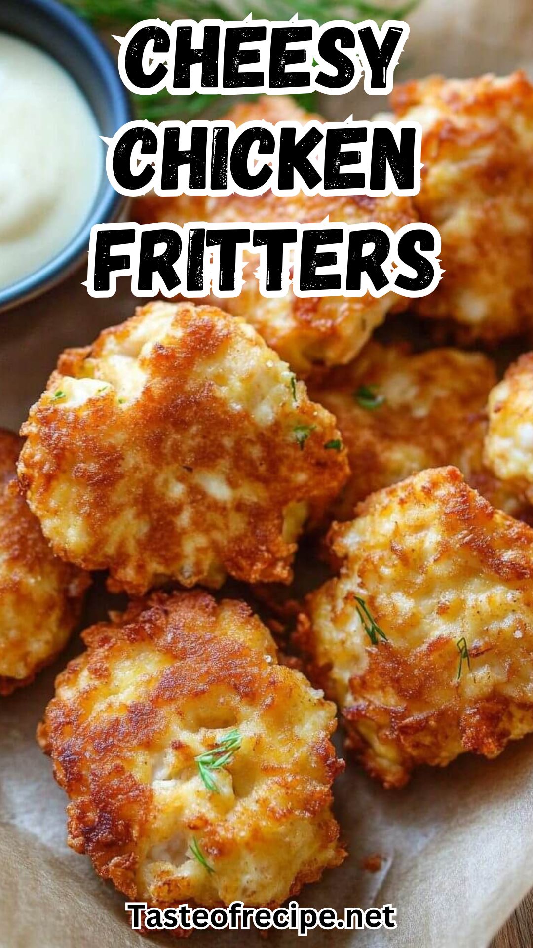 Cheesy Chicken Fritters Cheesy Chicken Fritters