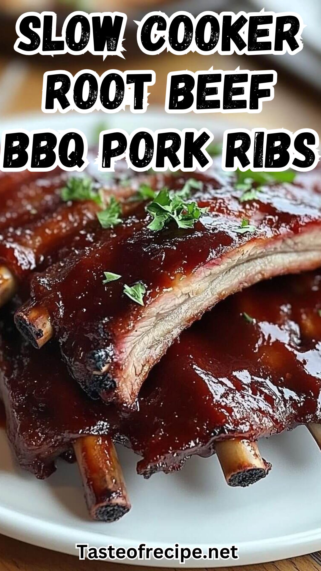 Slow Cooker Root Beef BBQ Pork Ribs Slow Cooker Root Beef BBQ Pork Ribs