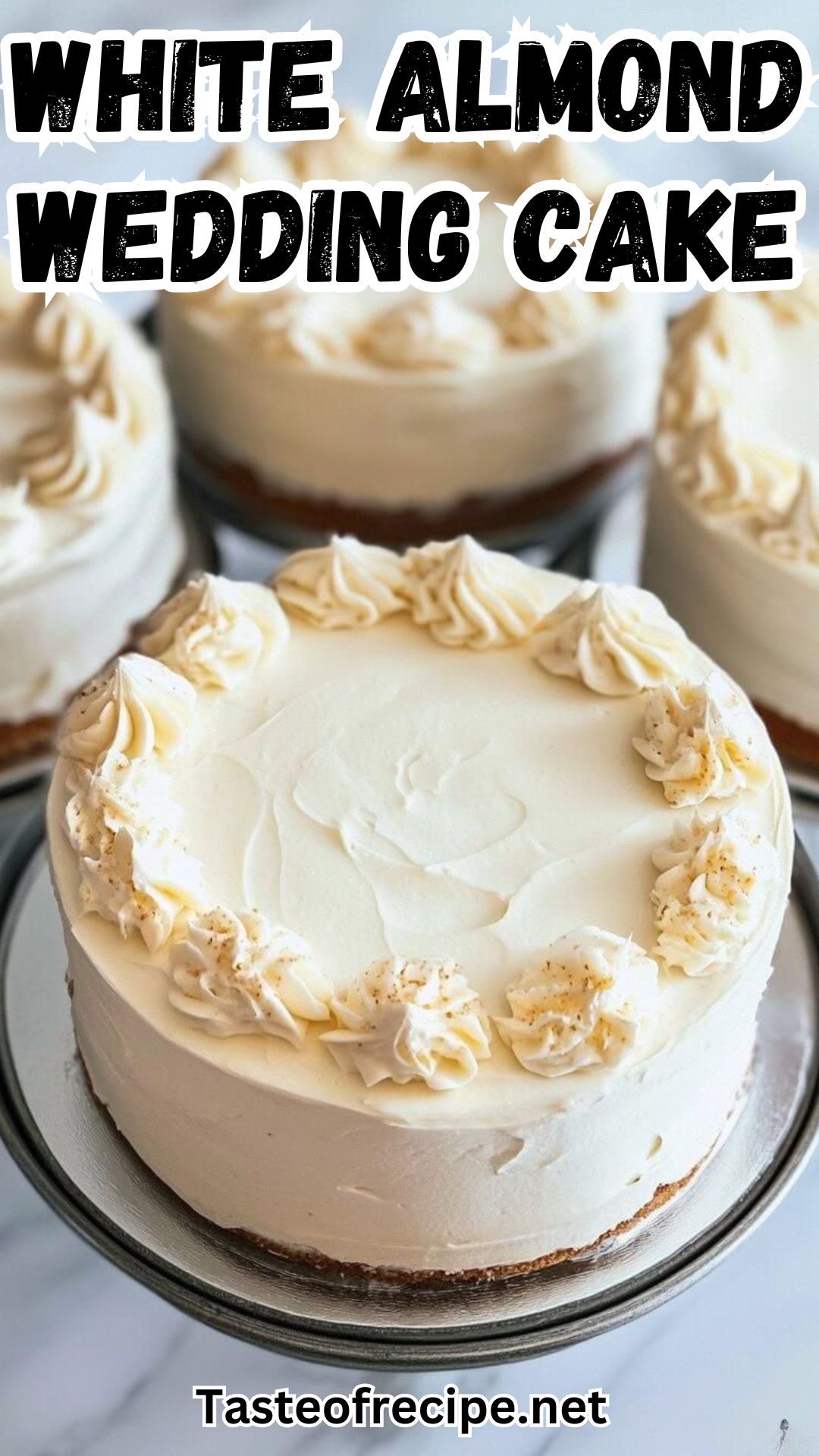 White Almond Wedding Cake White Almond Wedding Cake
